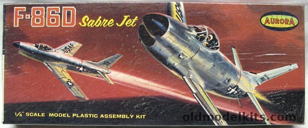 Aurora 1/48 North American F-86D Sabre Jet, 77-130 plastic model kit